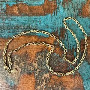 Jes MaHarry yellow gold infinity chain. New in box.
